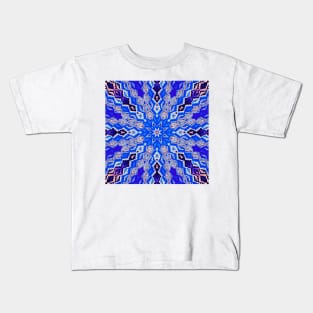 Blue mosaic Kids T-Shirt